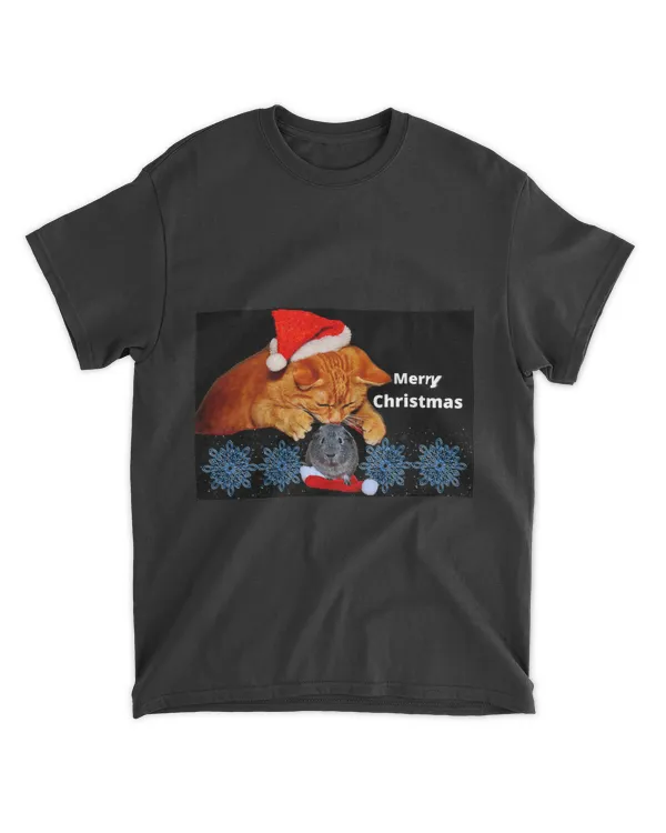 Cat Guinea Pig Merry Christmas Funny Animal Design