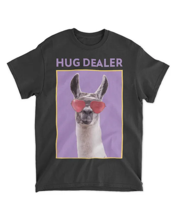 Llama Hug Dealer Funny Cute Gift for Women