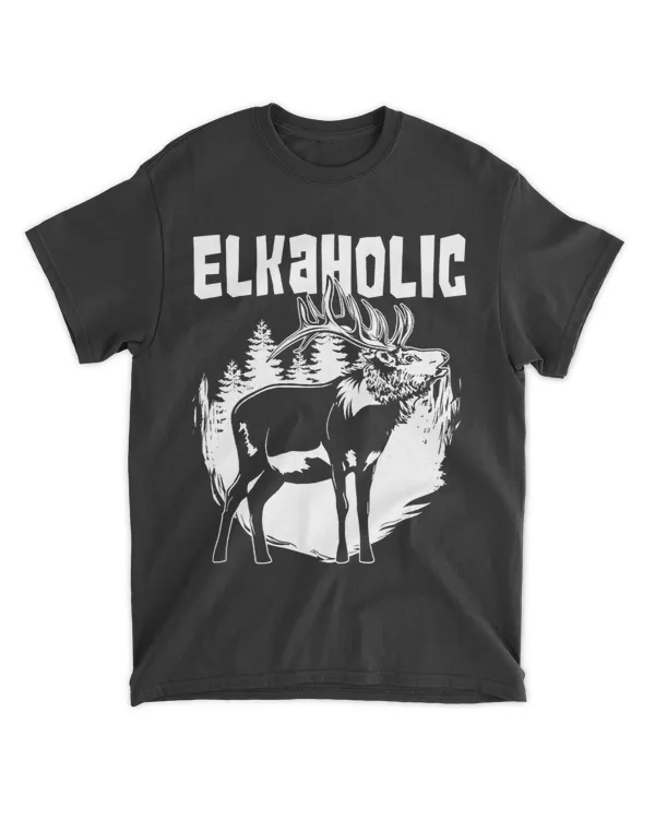 Funny Elkaholic Gift For Men Women Elk Hunters Hunting Lover 2