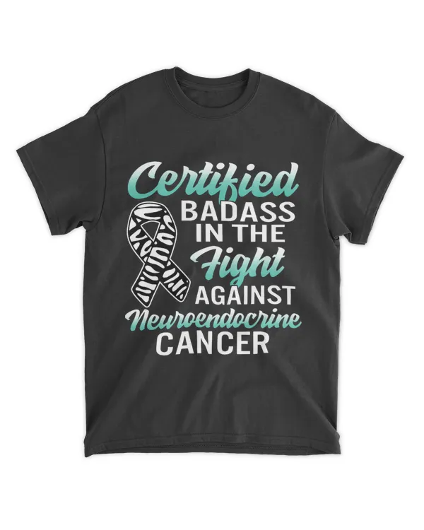 Badass Neuroendocrine Cancer Awareness NET Zebra Ribbon Gift