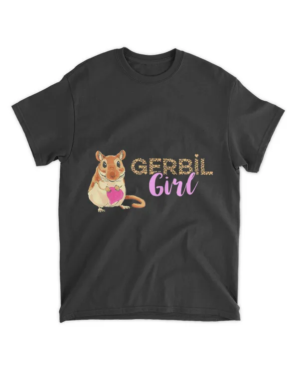 Gerbil Lover Girl Love Heart Gerbil Lover Desert Rat Rodent Animal