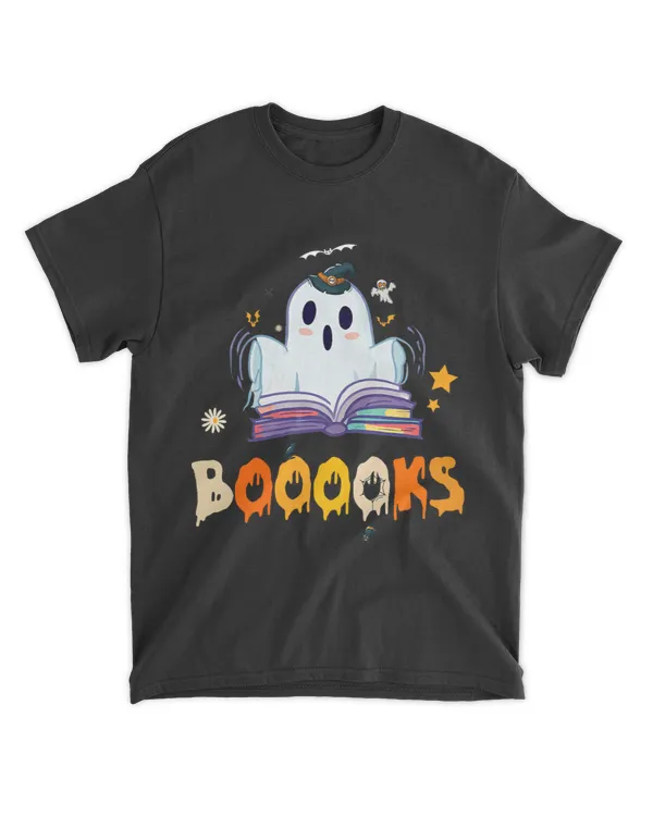 Ghost Reading Teacher Halloween Librarian Book Lover School 23