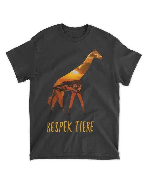 Giraffe Lover Africa Big Five Respect Animals Animal Protection Polygon