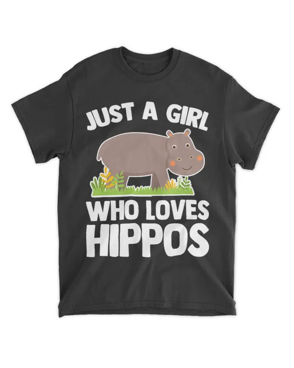 Funny Hippo Just A Girl Who Loves Hippos Funny Hippopotamus Cute Hippo