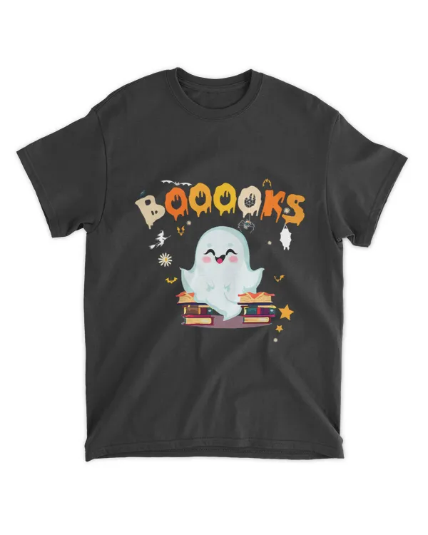 Ghost Reading Teacher Halloween Librarian Book Lover School 25