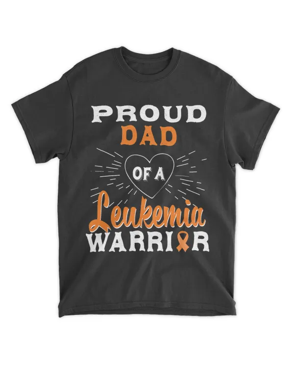 Leukemia Survivor Mens Proud Dad Of A Leukemia Warrior Awareness