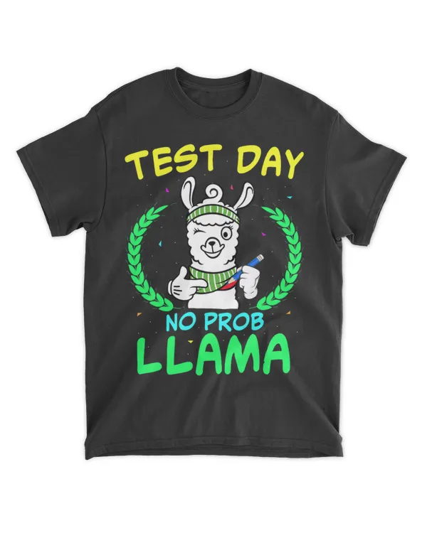 Test Day No ProbLlama Teacher Student Exam Day Funny