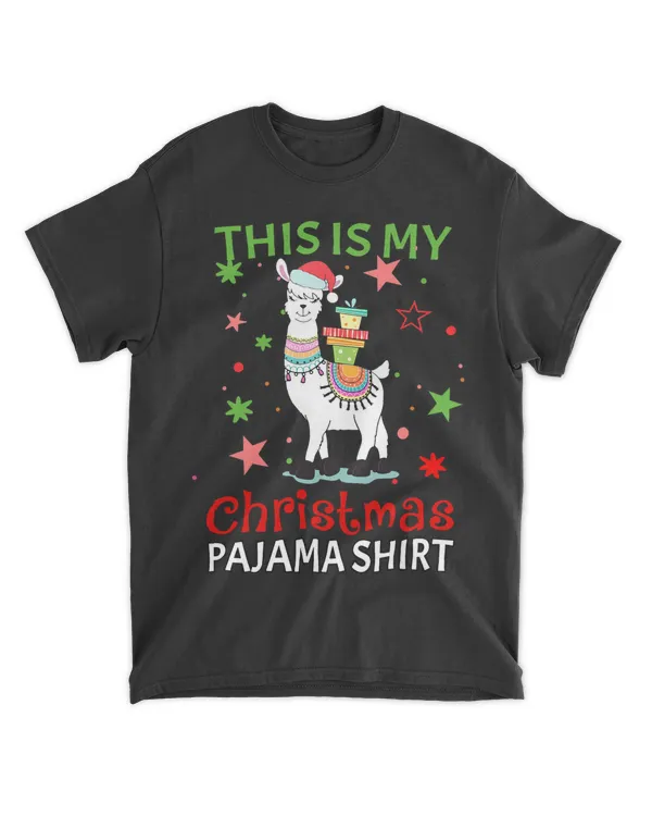 This Is My Christmas Pajama Xmas Family Funny Llama