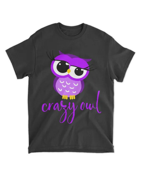 Crazy Owl Lady Cute Nocturnal Bird Predator Birds