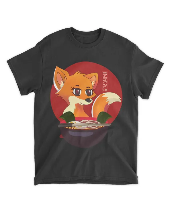 Cute Fox Ramen Noodle Lover Kawaii Japanese Anime Japan Food