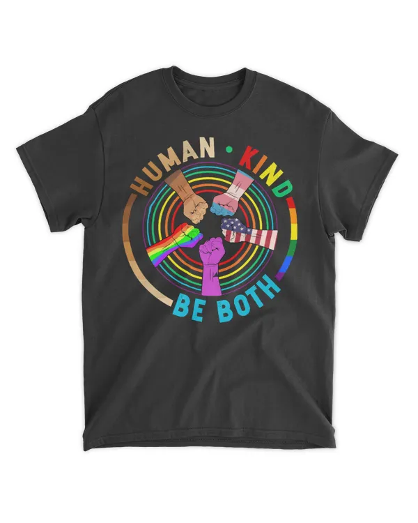 LGBT Pride Rainbow Humankind Be Both LGBT Gay Pride84 Gay LGBTQ