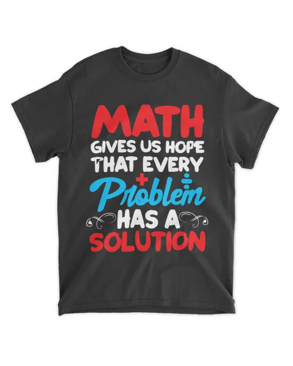 Math Mathematics Funny Math Gives Us Hope That Every Problem