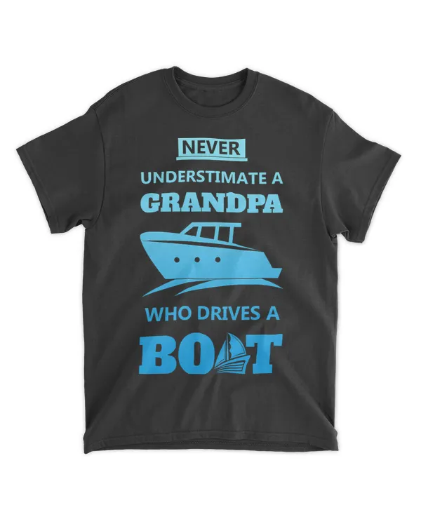 Mens Funny Boat Lover Captain Grandpa Gift Boating T Shirt