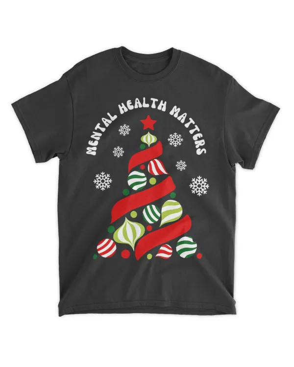 Mental Health Warrior Matters Christmas Holidays Xmas Cute Therapy