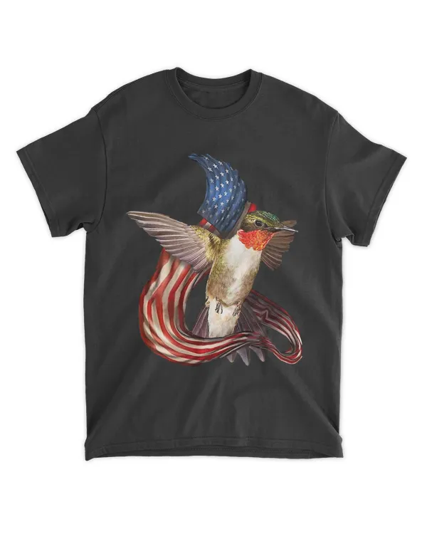Hummingbird Light American Flag Independence Day Patriotic