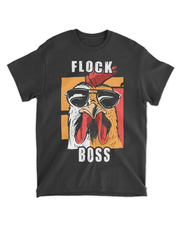Flock Boss Tee flock Boss Huhn Love Tee Funny Roosters 24