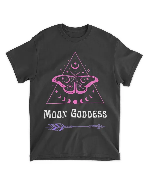 Moon Goddess Wicca Witch Witchcraft Pink Moon Phase Boho
