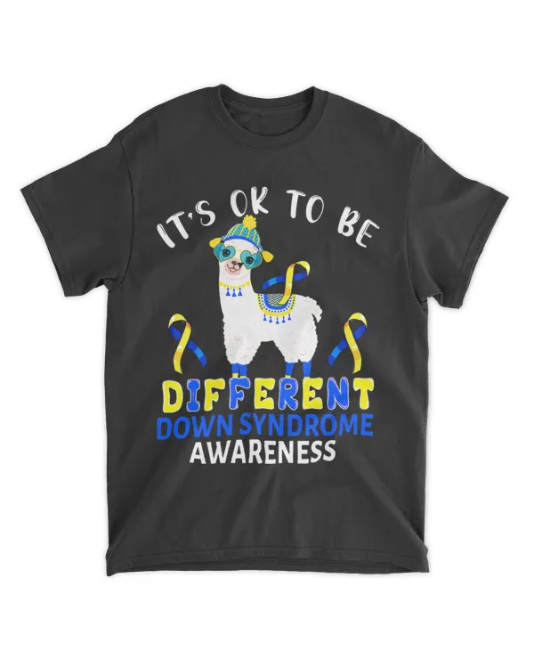 Funny To Be Different Down Syndrome Awareness Cute Llama
