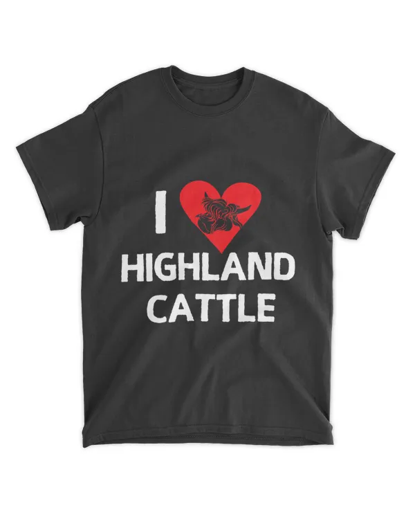 I Love Highland Cattle Cattles Heart Farmer Farm