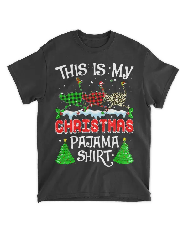 This Is My Christmas Pajama Ostrich Xmas Funny Animals