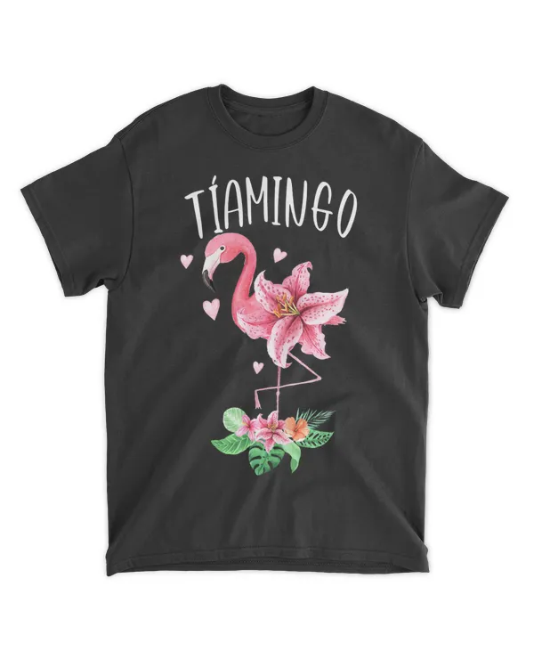 Tiamingo Spanish Aunt Funny Flamingo Floral Tropical