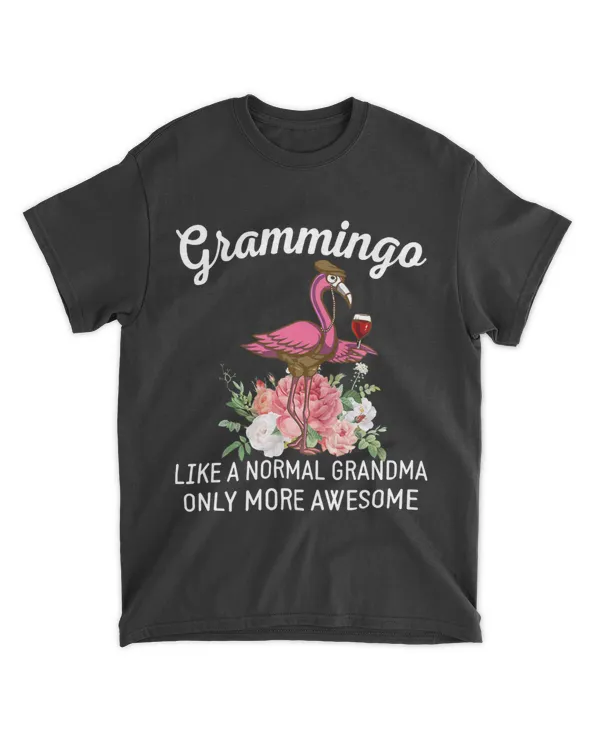 Womens Flamingo Grammingo like a normal grandma only impressive
