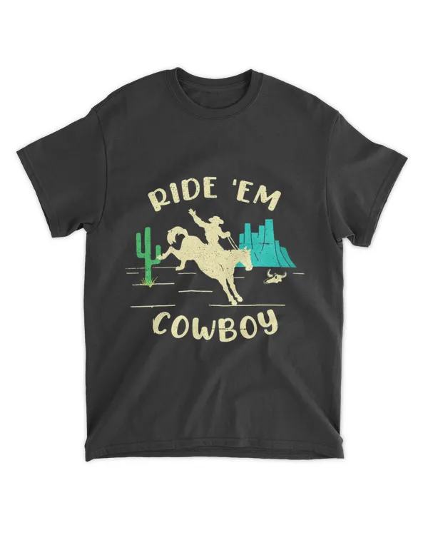 Ride Em Cowboy Western Country Graphic Texas Horse Funny