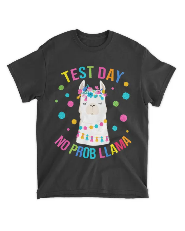 Test Day No Prob Llama Probllama Funny Teacher Testing Exam 22
