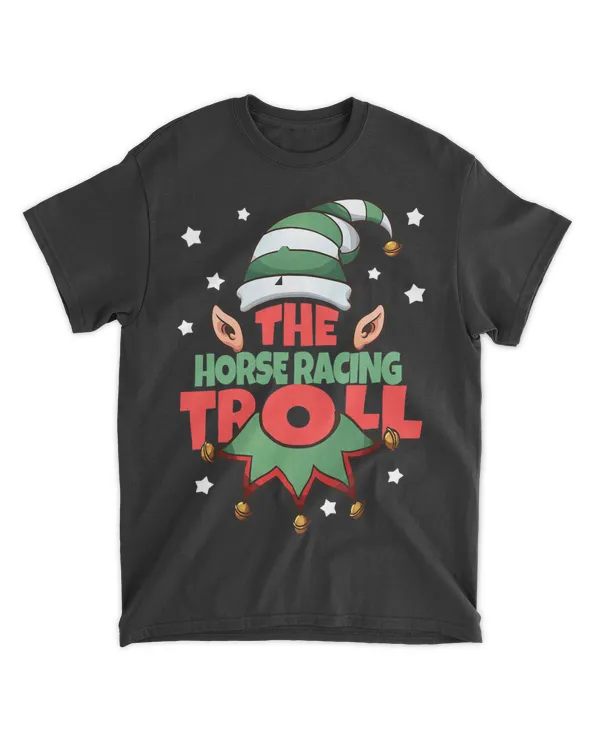 The Horse Racing Troll Funny Christmas Pajama 2Horse Racing