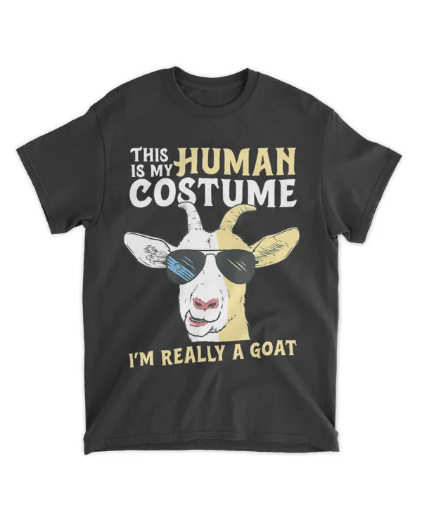 This is My Human Costume Im Really A Goat Funny Halloween 22