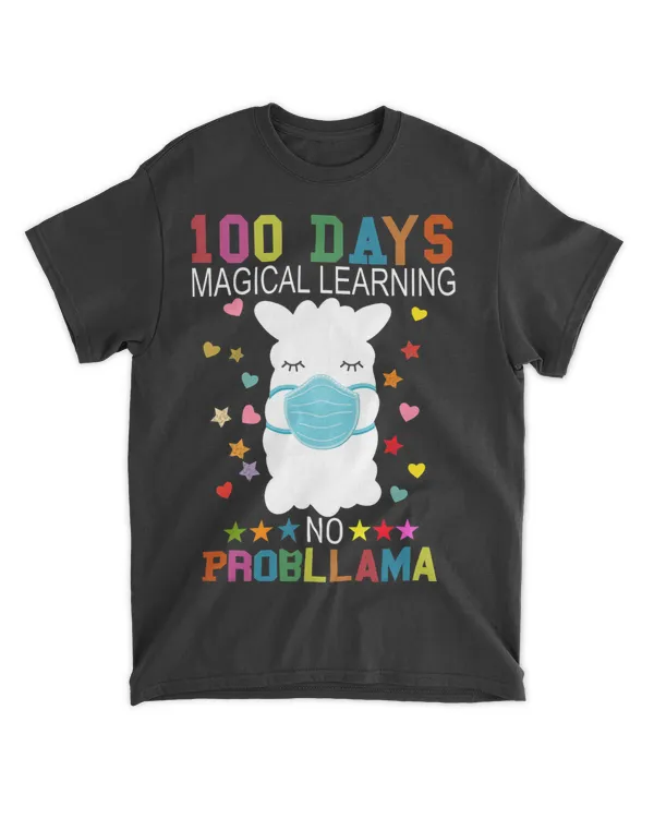 100 Days of Magical Learning No Probllama Llama Mask Funny