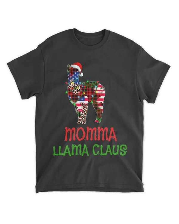 Momma Llama Claus Christmas Pajama Family Matching