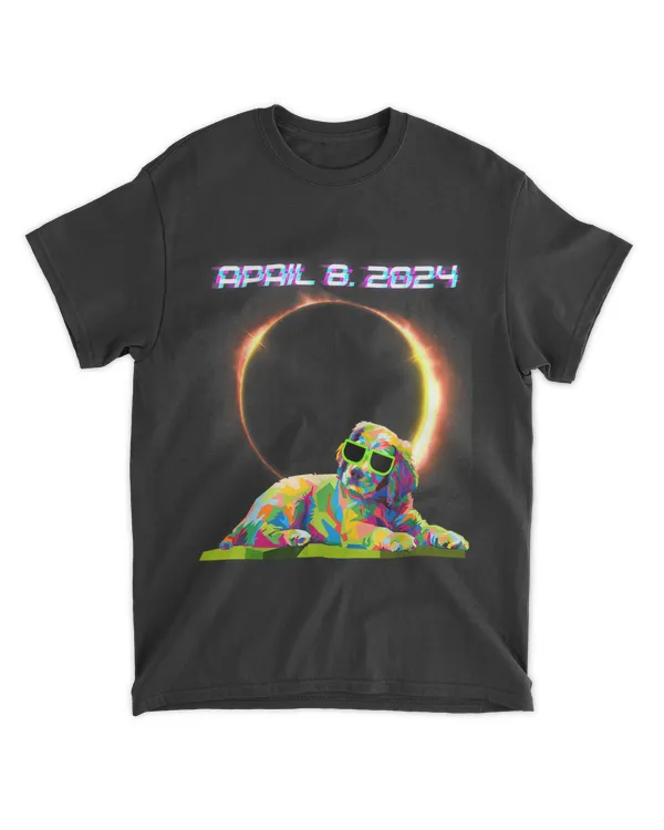 Solar Eclipse Shirt 2024 April 8 Dog Solar Eclipse