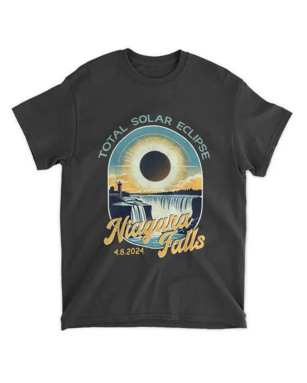 Vintage Look Total Solar Eclipse Niagara Falls T-S