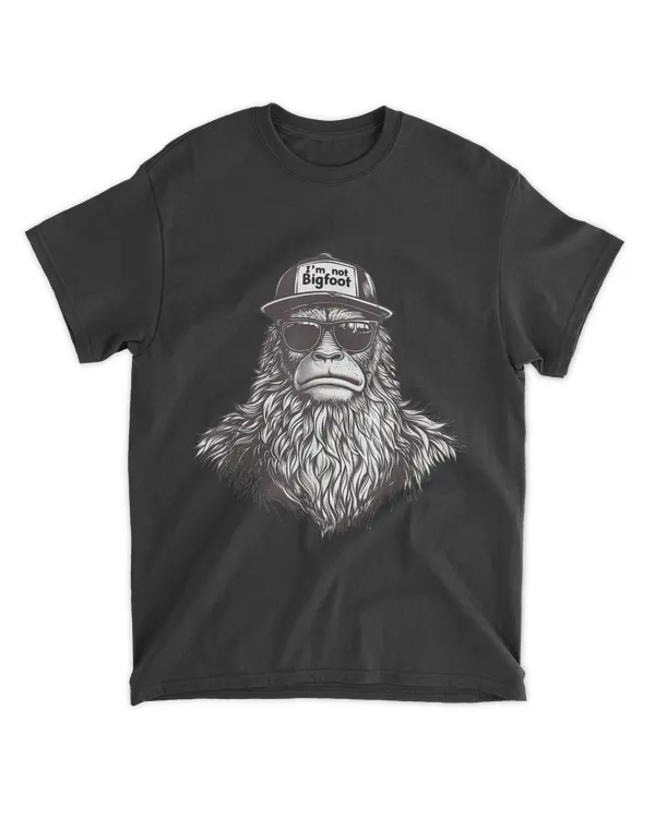 Bigfoot In Disguise Sunglasses Trucker Hat I39m No