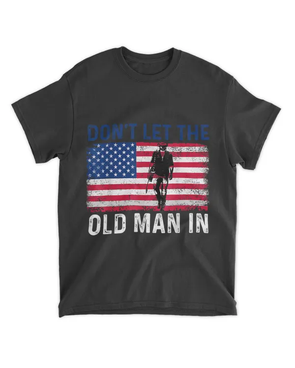 Don39t let the old man in Vintage American flag Re