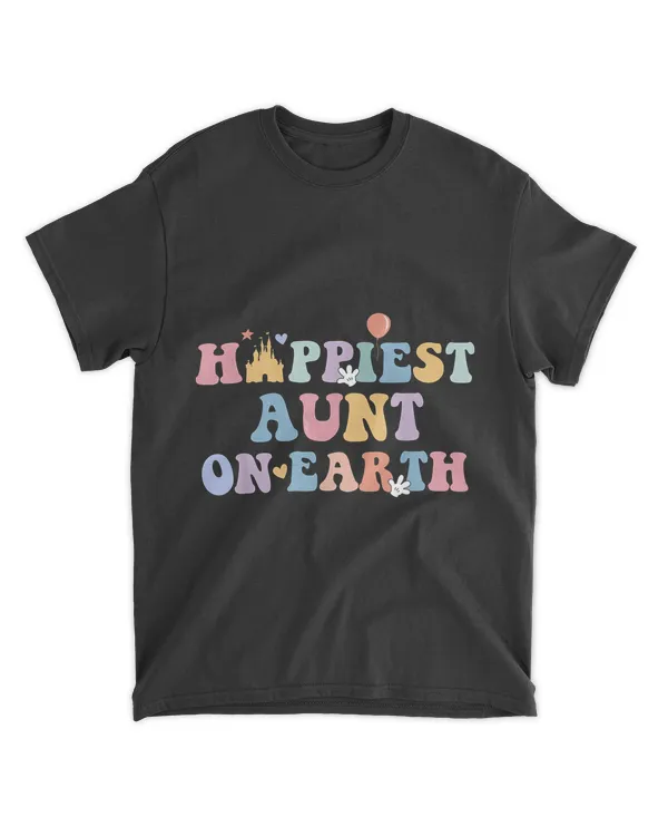 Happiest Aunt On Earth Shirt Family Trip T-Shirt