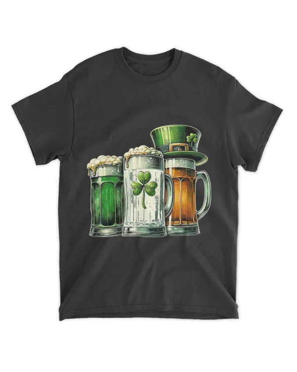 Irish Beer Ireland Flag St Patricks Day T-Shirt