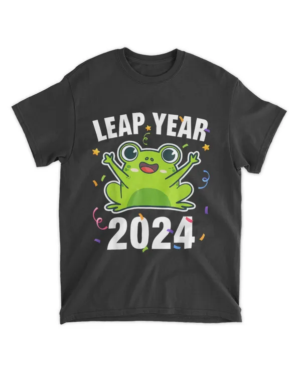 Leap Year 2024 Cute Frog Leap Day Birthday Boys Gi