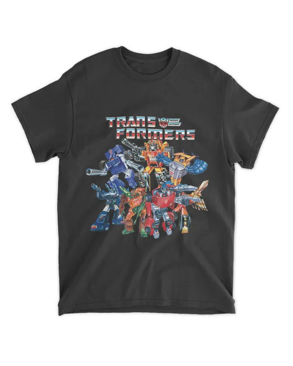 Transformers Heroic Autobots Group Vintage Logo T-