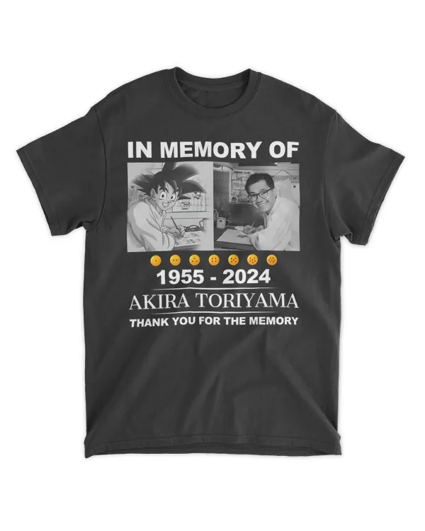 In memory of Akira Toriyama thank you for the memories shirt