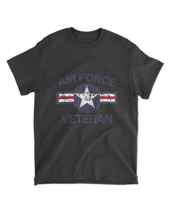 Air Force Veteran with Vintage Roundel Grunge