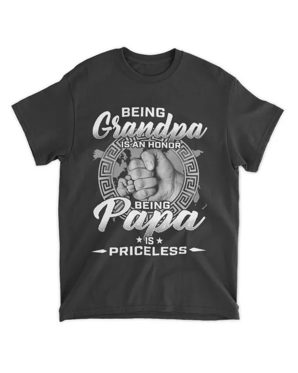 Being Grandpa Is An Honor Being Papa T-Shirt