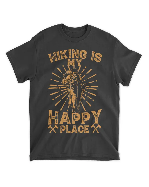 Hiking Is My Happy Place - Men T-shirt