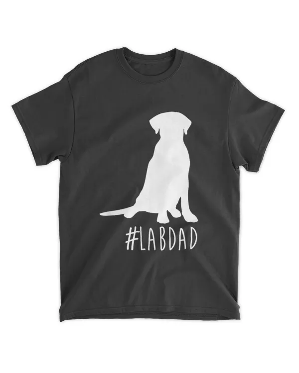 Hashtag Lab Dad T-Shirt. Labrador Retriever Dad