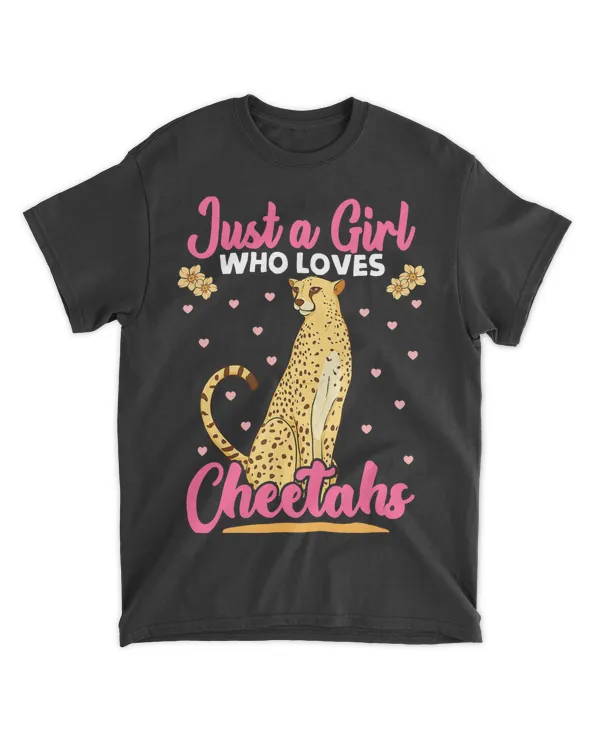 Just A Girl Who Loves Cheetahs African Savanna Zookeeper Safari Outdoor 24j25