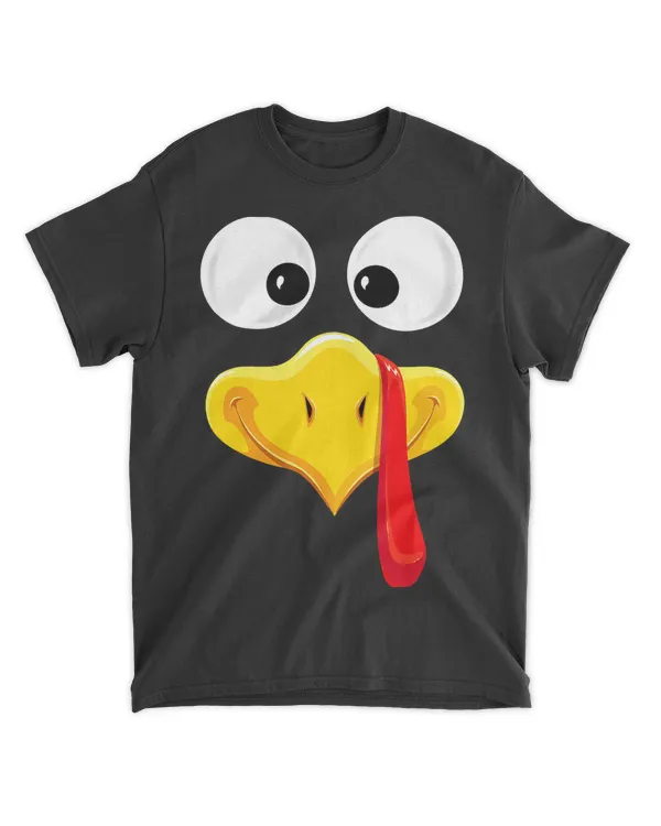 Thanksgiving Day Turkey Face Funny Design Holidays Party 16k24