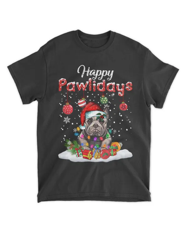French Bulldog Christmas Tree Lights Happy Pawlidays QTDOG2810AB4