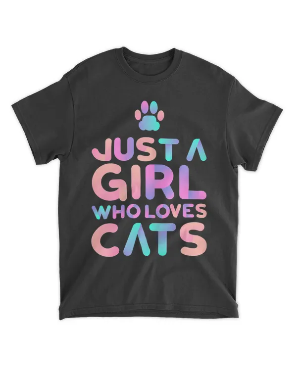 Just A Girl Who Loves Cats Cute Cat Lover QTCAT202211010033