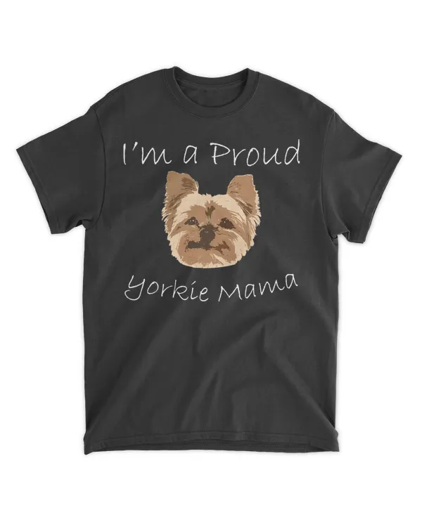 Womens Yorkie Mom Proud Yorkshire Terrier Mama mom T Shirt 2